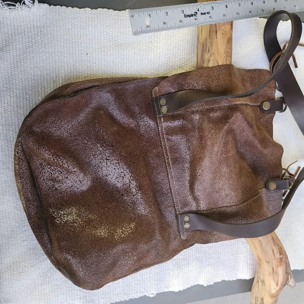 Prune real leather